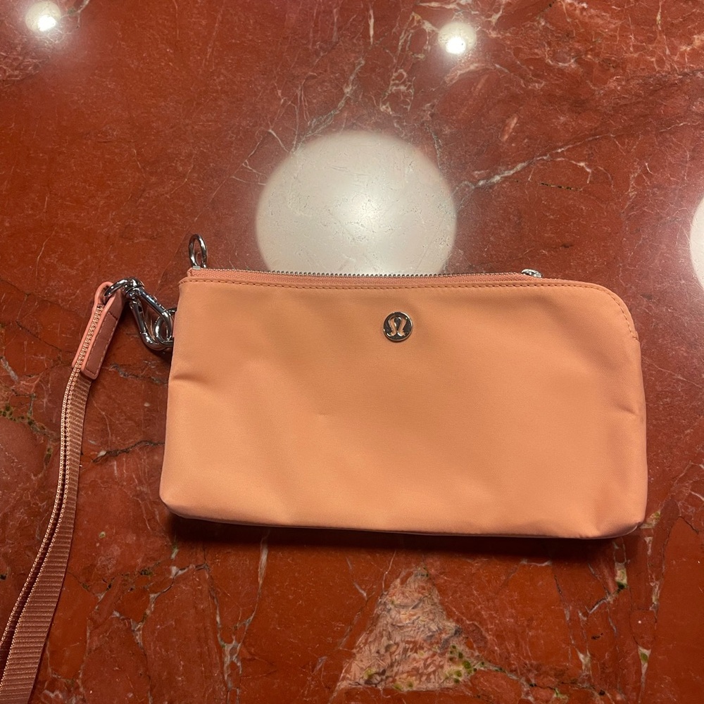 Lululemon Pink Clutch Wristlet Bag